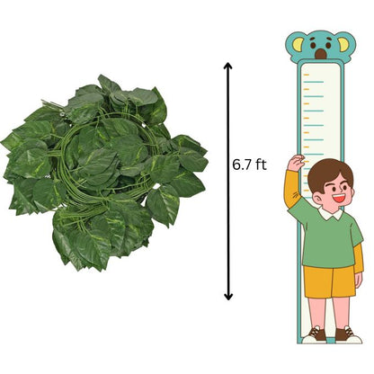 Garden Gyani Artificial Ivy Garlands – 12 Pack Hanging Vine Creepers, 6.7 Ft Each with 80 Leaves per String for Home, Wall & Party Decoration