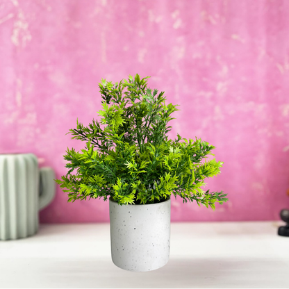 Garden Gyani Artificial Rubber Plant – Small Faux Potted Plant for Tabletop, Home, Bathroom & Office Décor | Indoor Decorative Greenery