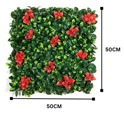 Garden Gyani 50x50 cm Artificial Greenery Wall Panel – Lush Faux Vertical Garden Mat for Wall, Balcony & Home Décor