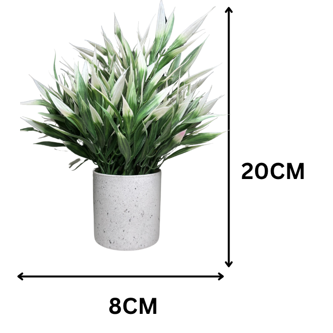 Garden Gyani Artificial Rubber Plant – Small Faux Potted Plant for Tabletop, Home, Bathroom & Office Décor | Indoor Decorative Greenery