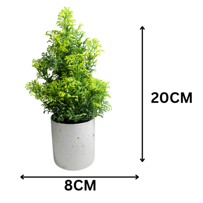 Garden Gyani Artificial Rubber Plant – Small Faux Potted Plant for Tabletop, Home, Bathroom & Office Décor | Indoor Decorative Greenery