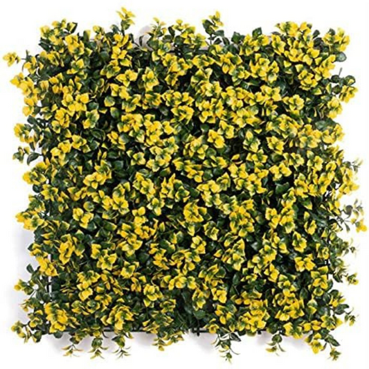 Garden Gyani 50x50 cm Artificial Greenery Wall Panel – Lush Faux Vertical Garden Mat for Wall, Balcony & Home Décor