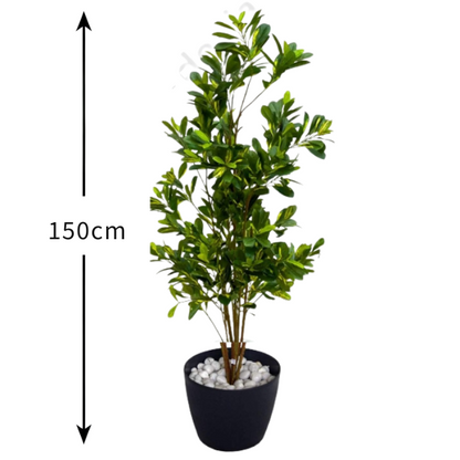 Garden Gyani 150CM Artificial Schefflera Plant (Without Pot) – Lifelike Tall Decorative Green Plant for Home, Office & Indoor Décor