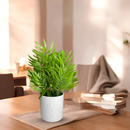 Garden Gyani Artificial Rubber Plant – Small Faux Potted Plant for Tabletop, Home, Bathroom & Office Décor | Indoor Decorative Greenery