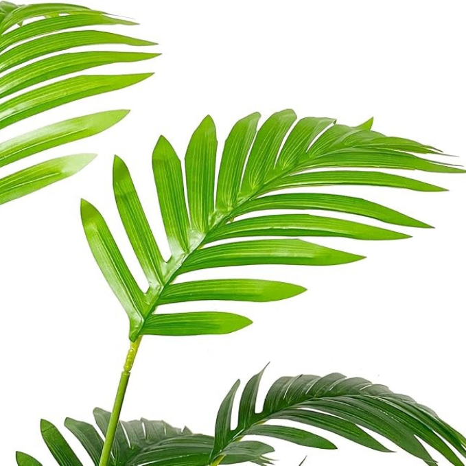 Garden Gyani Artificial Areca Palm Plant – 75 cm Tall Faux Palm Tree with 18 Turtle Leaves | Without Pot | Indoor & Outdoor Décor for Home & Office