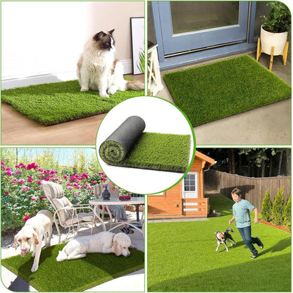 Garden Gyani Artificial Grass Mat 50mm – 6.6ft x 4ft Faux Lawn Carpet for Balcony & Garden