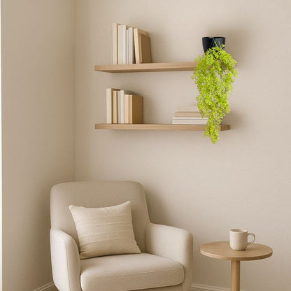 Garden Gyani Artificial Hanging Plant with Basket – Realistic Green Leaves & Creepers for Home, Living Room & Wall Decoration