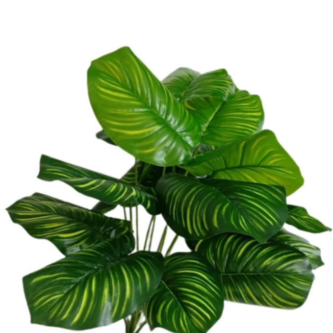 Garden Gyani Large Artificial Tree – 63 cm Tall Potted Floor Plant with Dual-Shade Big Leaves | Decorative Faux Tree for Home, Office & Indoor Garden (12 Leaves)