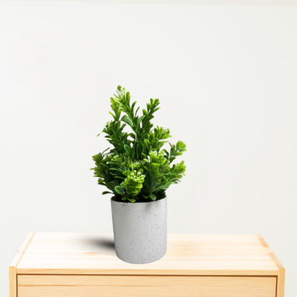 Garden Gyani Artificial Rubber Plant – Small Faux Potted Plant for Tabletop, Home, Bathroom & Office Décor | Indoor Decorative Greenery