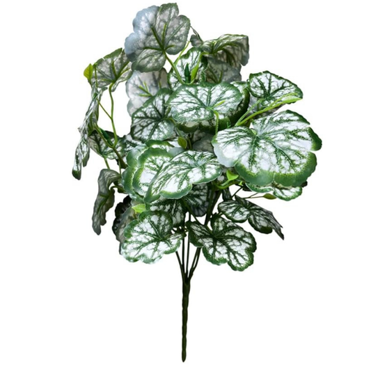 Artificial Silver Green Foliage Shrub – Decorative Faux Leaf Bush for Planters & Home Decor