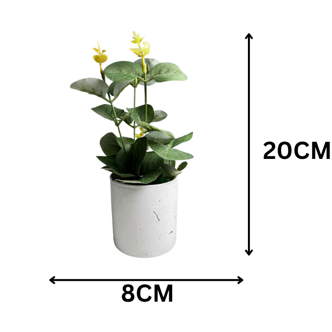 Garden Gyani Artificial Rubber Plant – Small Faux Potted Plant for Tabletop, Home, Bathroom & Office Décor | Indoor Decorative Greenery