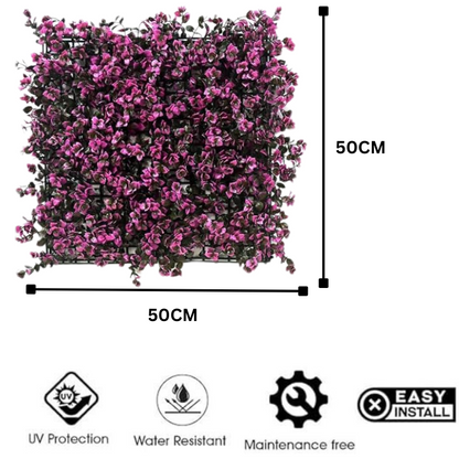 Garden Gyani 50x50 cm Artificial Greenery Wall Panel – Lush Faux Vertical Garden Mat for Wall, Balcony & Home Décor