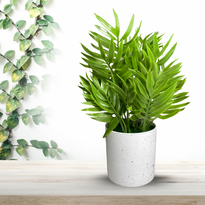 Garden Gyani Artificial Rubber Plant – Small Faux Potted Plant for Tabletop, Home, Bathroom & Office Décor | Indoor Decorative Greenery