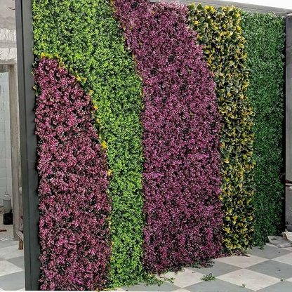 Garden Gyani 50x50 cm Artificial Greenery Wall Panel – Lush Faux Vertical Garden Mat for Wall, Balcony & Home Décor