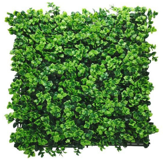 Garden Gyani Artificial Vertical Garden Panel 50×50 cm | Classic Green Boxwood Wall Decor | UV Protected Indoor Outdoor Panel