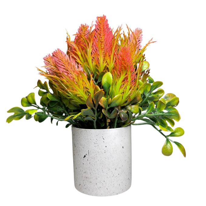 Garden Gyani Artificial Rubber Plant – Small Faux Potted Plant for Tabletop, Home, Bathroom & Office Décor | Indoor Decorative Greenery