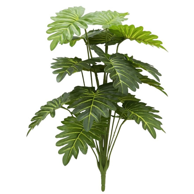 Garden Gyani Artificial Miniature PVC Silk Plant – 70 cm Tall, 18 Big Leaves, Without Pot | Realistic Green Decorative Faux Plant for Home & Office Décor