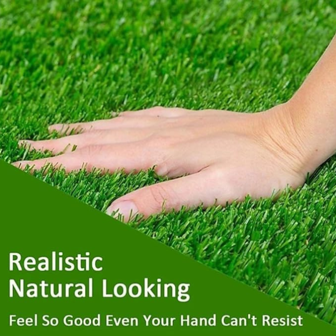 Garden Gyani 40MM Artificial Grass Carpet – 6.6 × 7 ft | Plush Turf Mat for Balcony, Garden & Outdoor Use | Waterproof, UV-Resistant & Skin Friendly