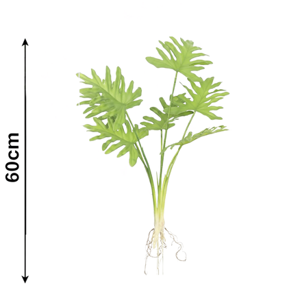 Garden Gyani Artificial Split Leaf Plant 60cm – Decorative Indoor Tropical Greenery
