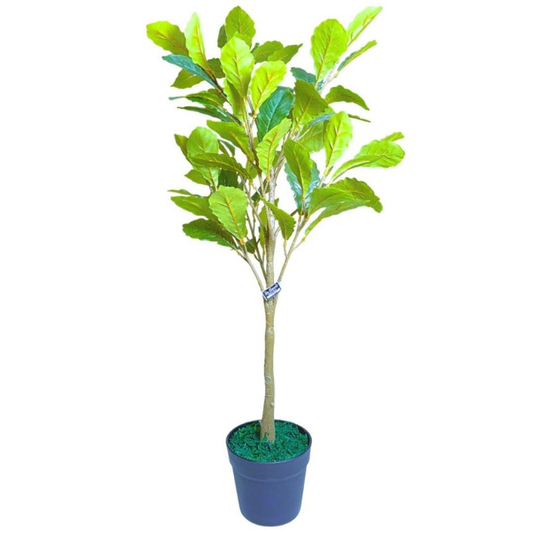Garden Gyani Decorative Artificial Fiddle Leaf Fig – 90 cm Tall Faux Green Plant Without Pot | Realistic Indoor & Outdoor Plant for Home, Office & Garden Décor