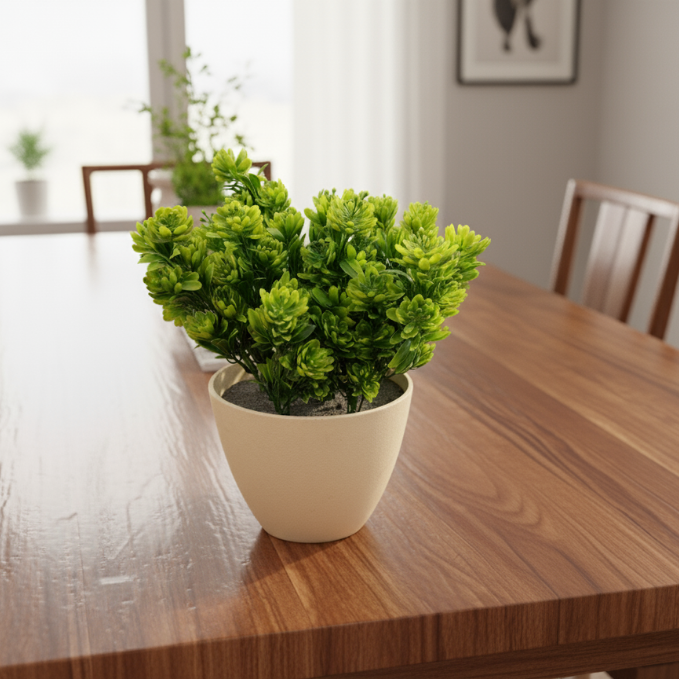 Garden Gyani Succulent Leaf PVC Shrubs – 30 cm Tall Artificial Plant | Lifelike Faux Succulent Greenery for Home & Office