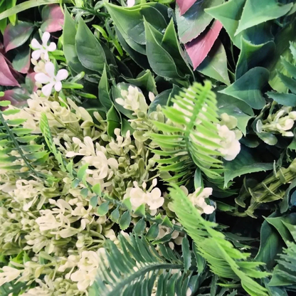Garden Gyani Artificial Vertical Garden Panel 50×50 cm | Premium Mixed Foliage Green Wall | UV Protected Indoor Outdoor Decor