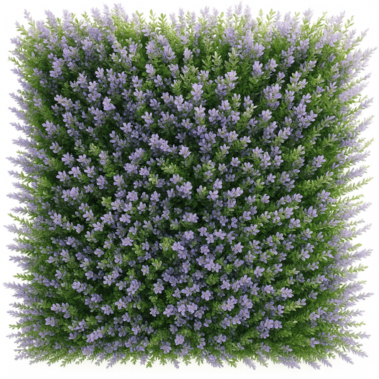 Garden Gyani Artificial Vertical Garden Panel 50×50 cm | Lavender Flower Green Wall Decor | UV Protected Indoor Outdoor Panel