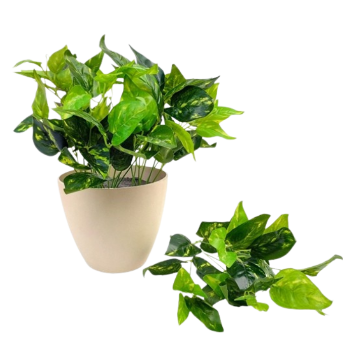 Garden Gyani Money Plant PVC Shrubs – 30 cm Tall Artificial Plant | Lifelike Faux Greenery for Home, Office & Décor