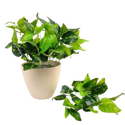 Garden Gyani Money Plant PVC Shrubs – 30 cm Tall Artificial Plant | Lifelike Faux Greenery for Home, Office & Décor