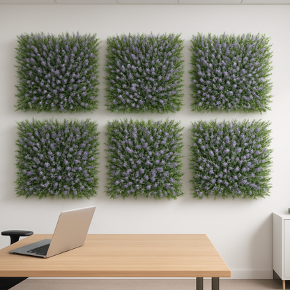 Garden Gyani 50x50 cm Artificial Greenery Wall Panel – Lush Faux Vertical Garden Mat for Wall, Balcony & Home Décor
