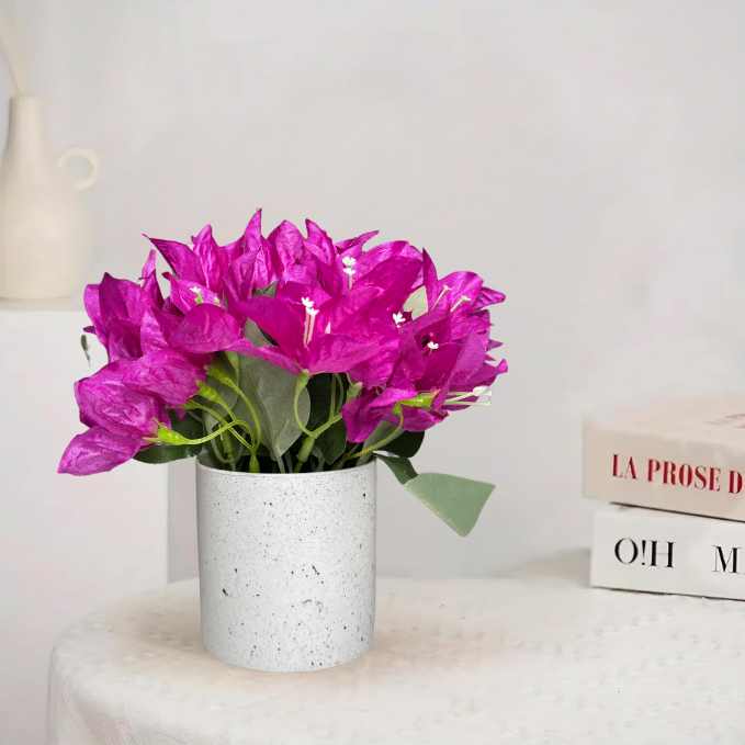 Garden Gyani Artificial Rubber Plant – Small Faux Potted Plant for Tabletop, Home, Bathroom & Office Décor | Indoor Decorative Greenery