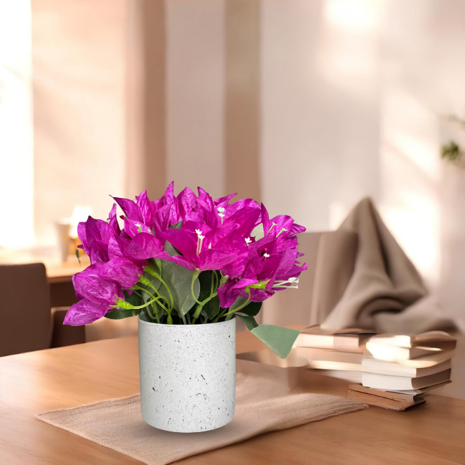 Garden Gyani Artificial Rubber Plant – Small Faux Potted Plant for Tabletop, Home, Bathroom & Office Décor | Indoor Decorative Greenery