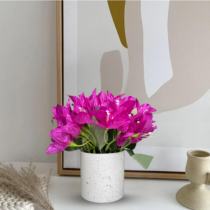 Garden Gyani Artificial Rubber Plant – Small Faux Potted Plant for Tabletop, Home, Bathroom & Office Décor | Indoor Decorative Greenery