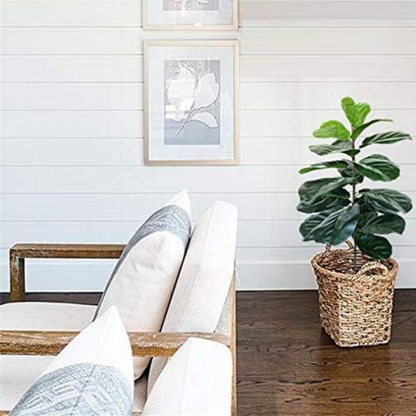 Garden Gyani Artificial Fiddle Leaf Fig Twig – 28 Inch Tall Faux Ficus Lyrata Plant with 21 Leaves | 1 Branch Greenery for Indoor & Outdoor Home, Office & Yard Décor Pot Not Included