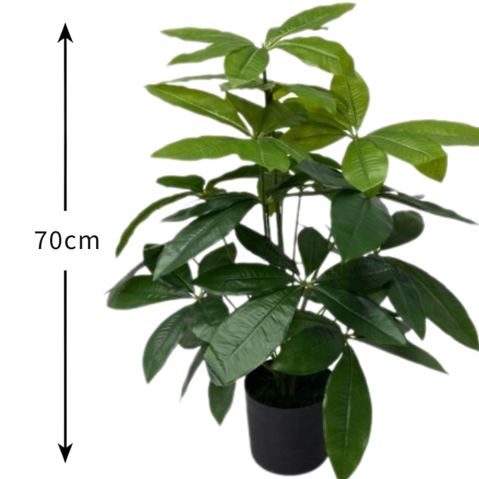 Garden Gyani Real Touch Schefflera Plant – 70CM Artificial Greenery Without Pot | Lifelike Faux Tree for Home, Office & Indoor Décor