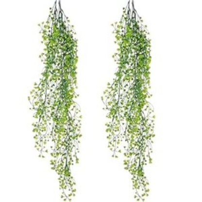 Garden Gyani Artificial Hanging Vines – Realistic Willow Leaf Faux Greenery Garland for Home, Office & Festive Decoration