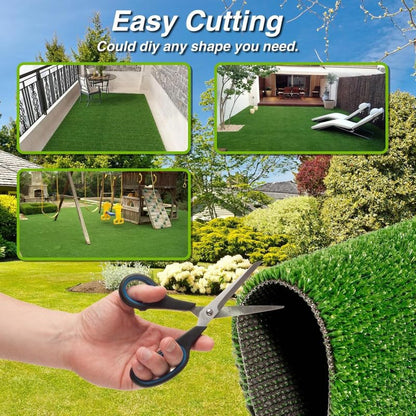 Garden Gyani Artificial Grass Mat 60mm – 6.6ft x 16ft Premium Faux Lawn Carpet