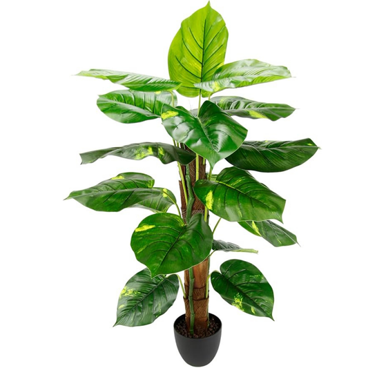 Garden Gyani Artificial Banana Plant 85cm with Pot – Decorative Indoor Tropical Plant