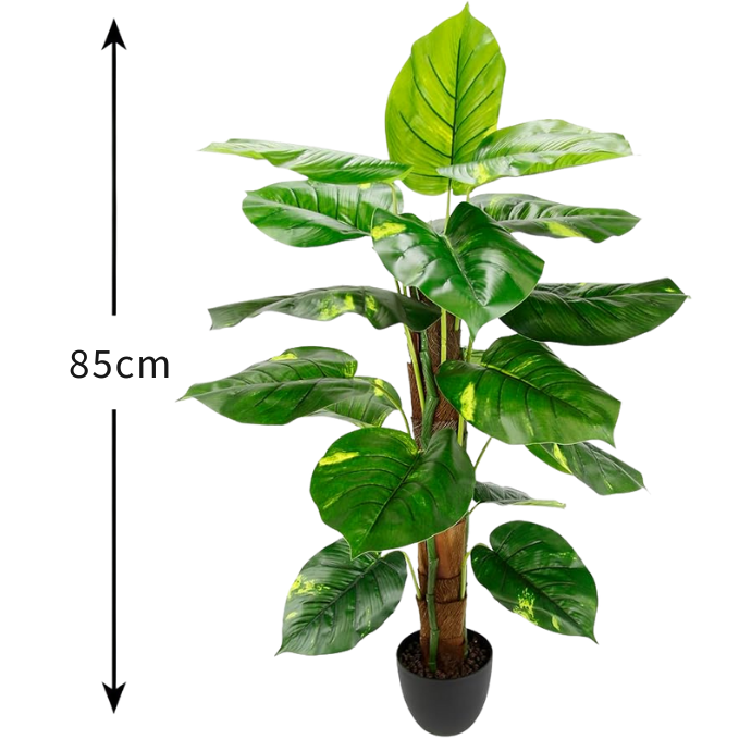 Garden Gyani 85CM Artificial Pothos with Moss Stick (Without Pot) – Lifelike Climbing Plant for Home & Office Décor
