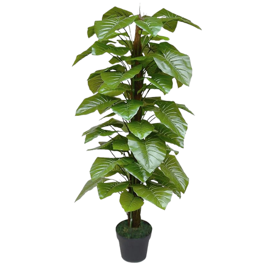 Garden Gyani 110CM Big Artificial Pothos with Moss Stick (Without Pot) – Lifelike Tall Climbing Plant for Home & Office Décor