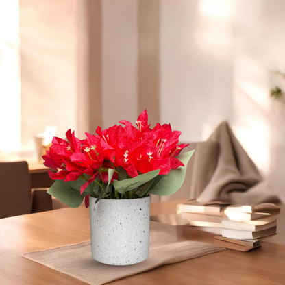 Garden Gyani Artificial Rubber Plant – Small Faux Potted Plant for Tabletop, Home, Bathroom & Office Décor | Indoor Decorative Greenery