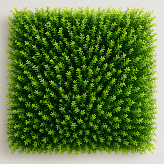 Garden Gyani Artificial Vertical Garden Panel 50×50 cm | Dense Hedge Style Green Wall | UV Protected Indoor Outdoor Decor