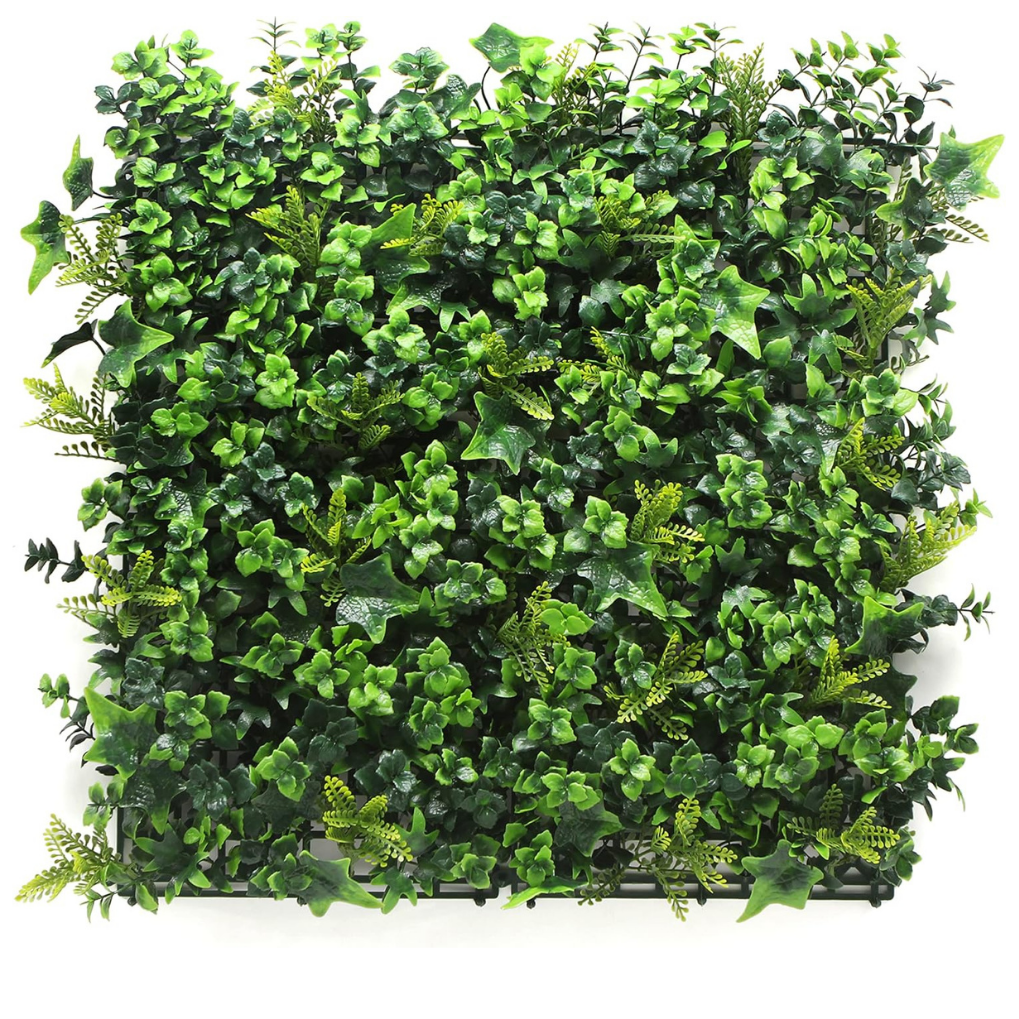 Garden Gyani Artificial Green Wall Panel – 50cm x 50cm | UV Resistant Vertical Garden Tile