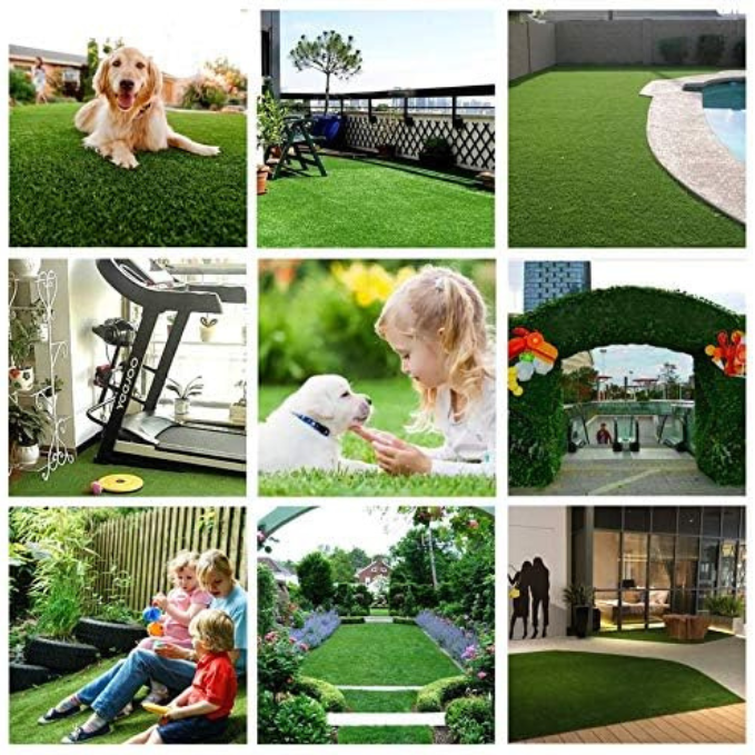 Garden Gyani 40MM Artificial Grass Carpet – 6.6 × 3 ft | Ultra Plush Turf Mat for Balcony, Patio & Home Use | Waterproof, Skin Friendly & UV-Resistant