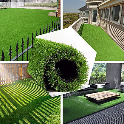 Garden Gyani Artificial Grass Mat 50mm – 6.6ft x 14ft Faux Lawn Carpet for Balcony & Garden