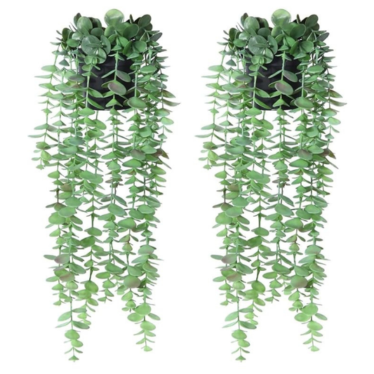 Garden Gyani Artificial Vines | Faux Greenery Garland with Willow Leaves | Hanging Ivy Trailing Plant for Home, Office & Holiday Decoration