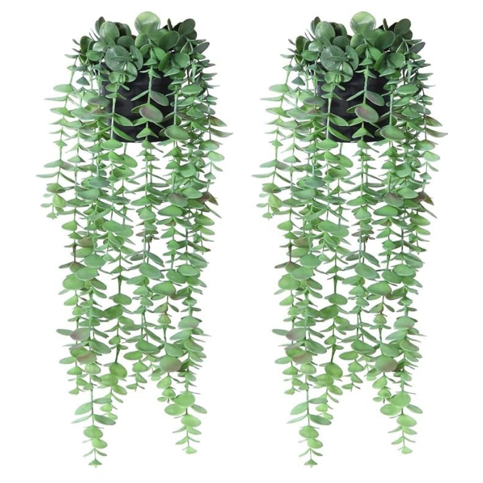 Artificial Hanging Creeper Vine – Decorative Faux Trailing Greenery (Pot Not Included)