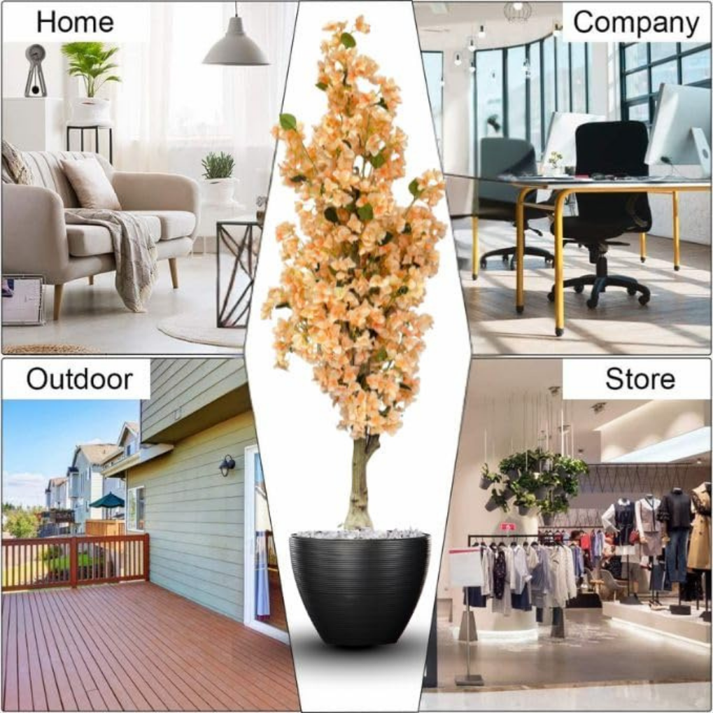 Artificial Peach Blossom Tree 5.7 Feet – Decorative Faux Flower Tree for Home & Event Decor