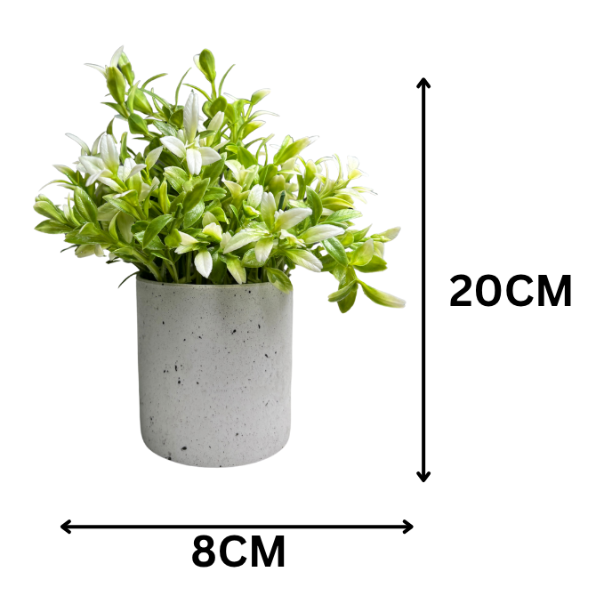 Garden Gyani Artificial Rubber Plant – Small Faux Potted Plant for Tabletop, Home, Bathroom & Office Décor | Indoor Decorative Greenery