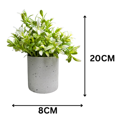 Garden Gyani Artificial Rubber Plant – Small Faux Potted Plant for Tabletop, Home, Bathroom & Office Décor | Indoor Decorative Greenery